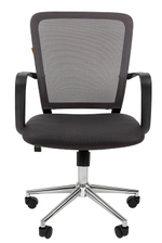 Офисное кресло CHAIRMAN 698 хром, ткань TW/сетчатый акрил