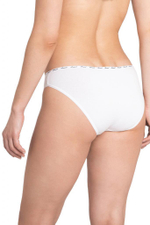 Трусики-слипы с узкой брендированной резинкой (Размер: M) (Цвет: белый)