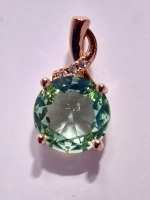 Подвеска форма круг цвет светло-зеленый