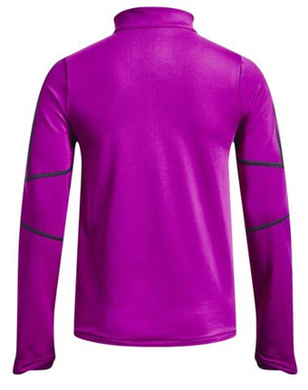 Женская теннисная футболка с длинным рукавом Under Armour Train Cold Weather 1/2 Zip - strobe/tempered steel