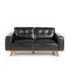 Двухместный диван Angel Cerda 5606-2P, черная кожа