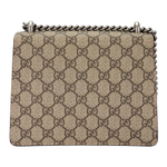 GUCCI Dionysus Canvas With Suede Chain Bag, Crossbody Bag, Shoulder Bag Women"s Ebony & Red