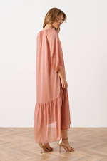 51567 Платье женское (бежево-розовый)