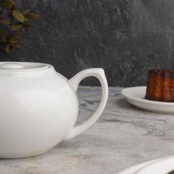 Чайник 450 мл d 12 см h7,5 см белый фарфор NEW P.L. Proff Cuisine [1]