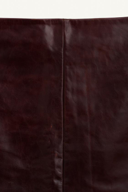 ZARA ЮБКА ПРЯМАЯ ИЗ 100% КОЖИ, БУРГУНДИ