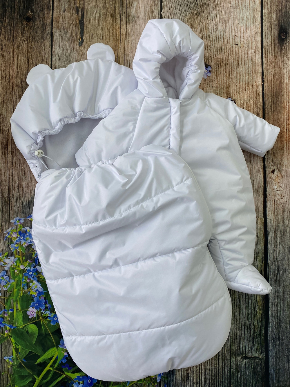 Конверт на выписку + комбинезон "Tan Kids" (демисезоный) (Цвет: Серый)