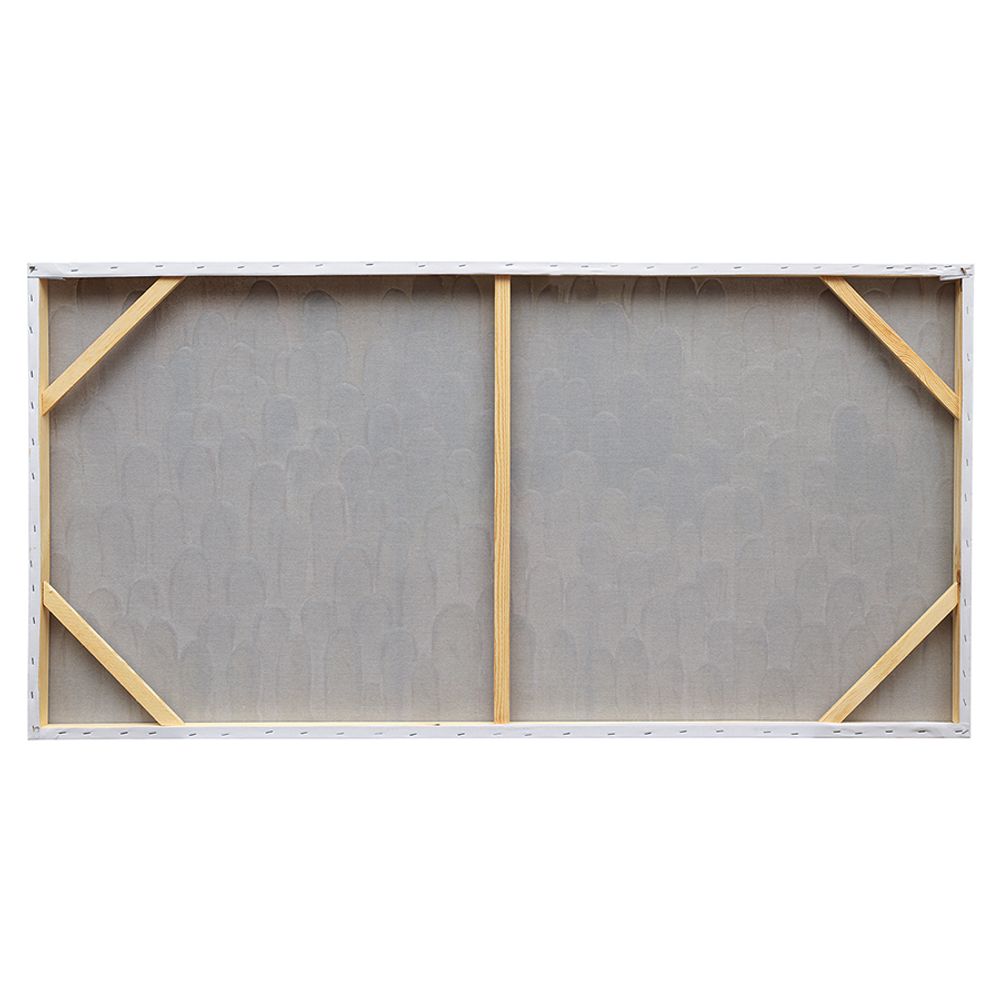 Панно декоративное с ручной росписью By Feel, 140х70 см, хаки