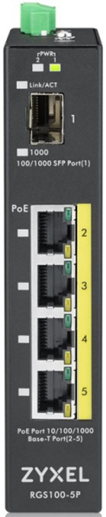 Коммутатор неуправляемый ZYXEL RGS100-5P-ZZ0101F