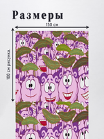 Оксфорд с принтом 2 метра №3 210 D