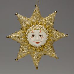 Бисерная ёлочная игрушка Звезда