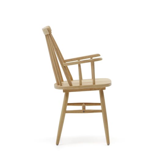 Стул Kristie с подлокотниками натуральное дерево La Forma Испания 
