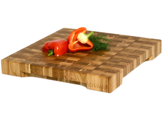 Торцевая разделочная доска 40x40x5 см. дуб, арт. 073