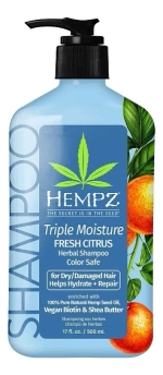 Hempz Шампунь Тройное увлажнение-Triple Moisture Moisture-Rich Daily Herbal Replenishing Shampoo