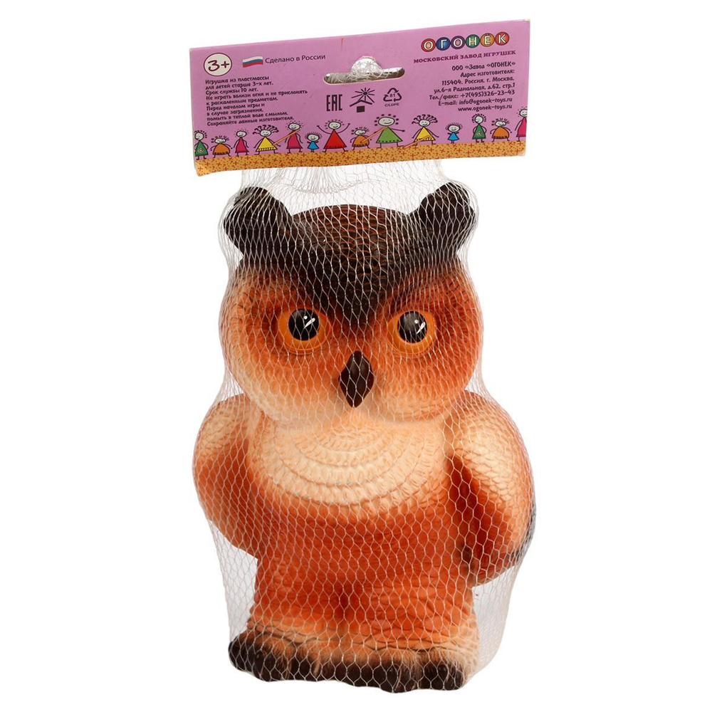 Игрушка ПВХ Сова (Огонек)