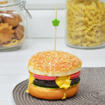 Шпажки для канапе 50шт "Зеленый цветок"