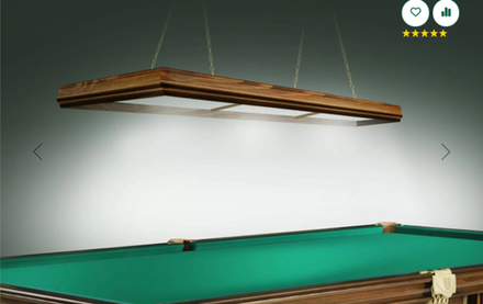 Лампа Evolution 3 секции сосна (ширина 600) (№6,фурнитура золото)