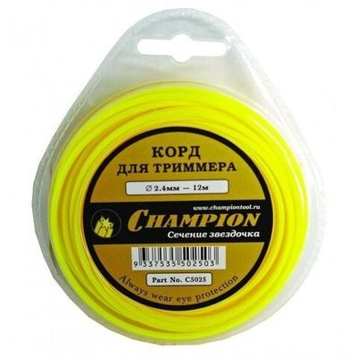 Леска CHAMPION Star 2,4*12 м (звезда)   C5025