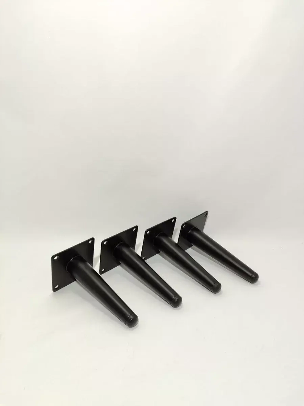 Ножки мебельные Черные прямые Шпага 150 мм/4шт