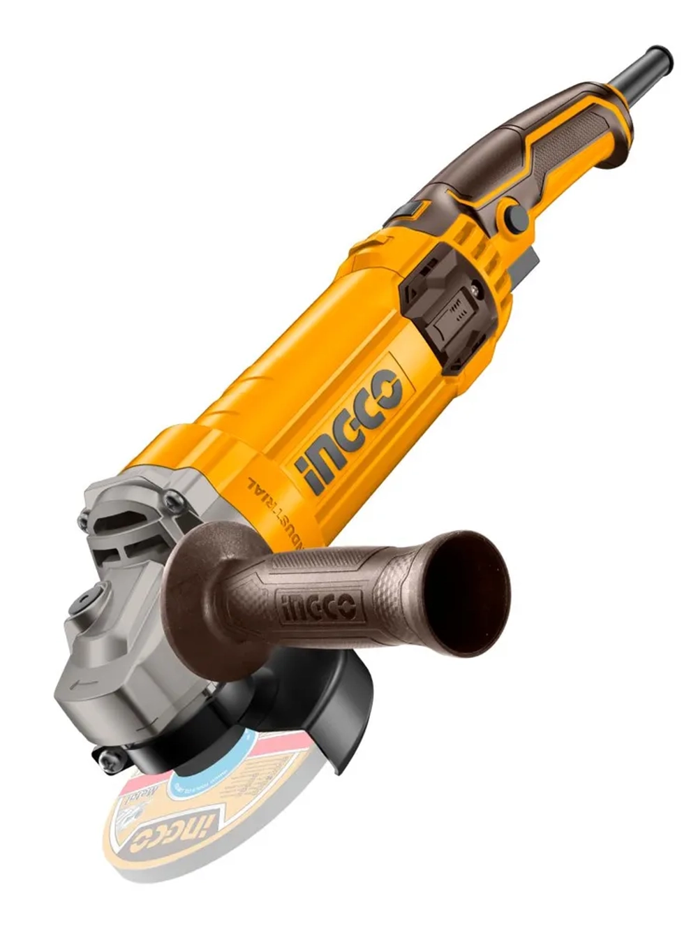 Угловая шлифовальная машина (УШМ) c регулировкой оборотов INGCO AG1100385 INDUSTRIAL 125 мм 1,1 кВт
