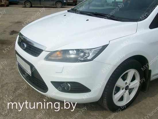 Реснички на фары широкие var.1 для Ford Focus MK2 FL
