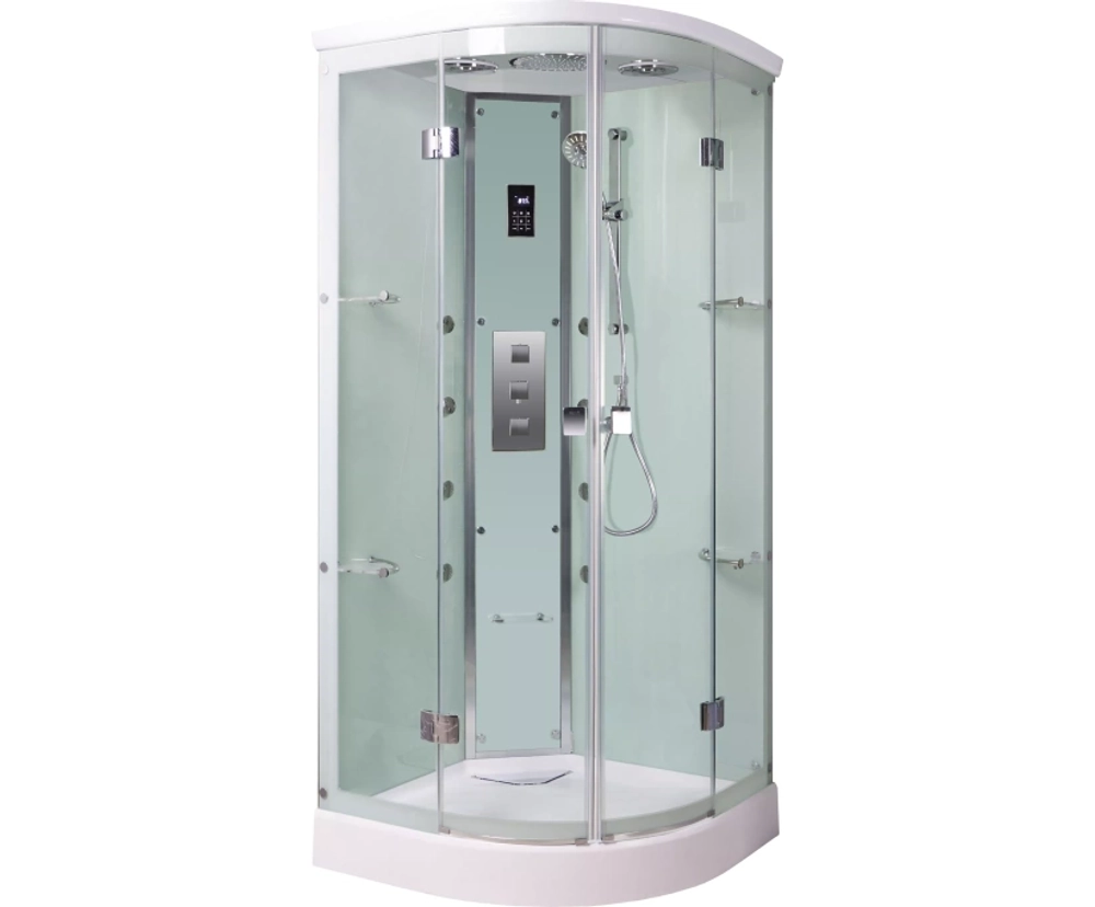 Душевая кабина WeltWasser (ВельтВассер) Waise 90/90, с низким поддоном, с электрикой и ГМ, 90x90x227
