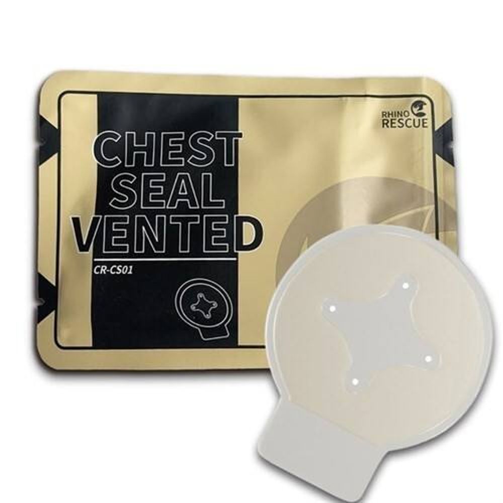 Окклюзионный пластырь RHINO RESCUE Chest Seal Vented CR-CS01