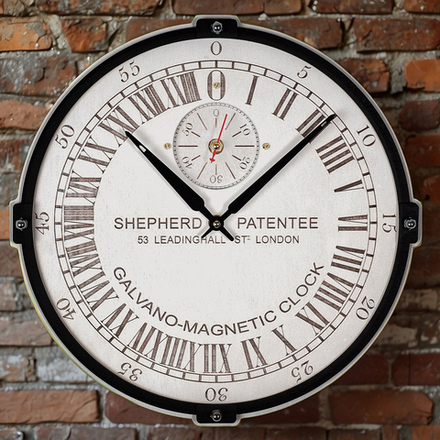 Настенные часы «Гринвич» — 24-часовой механизм белые