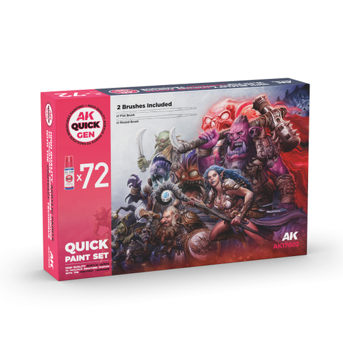 Набор акриловых красок AK Interactive - QUICK GEN 72 Paint Set