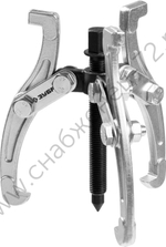 ЗУБР внешний d 25 - 160 мм, внутренний d 45 - 135 мм, шарнирный трехзахватный съемник, Профессионал (43318-110)