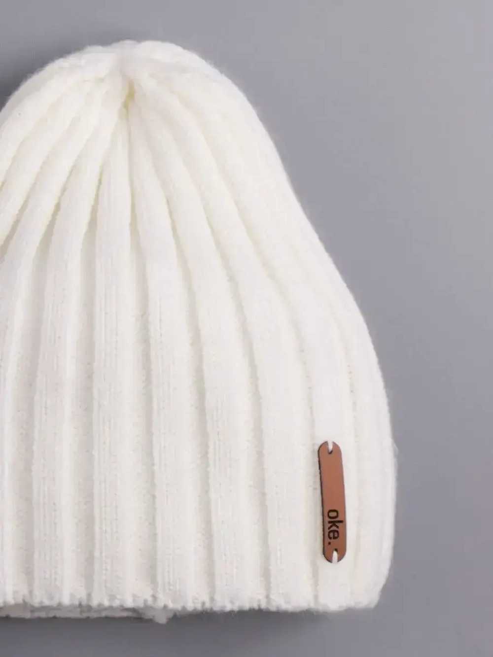 Шапка вязаная демисезонная тыковка