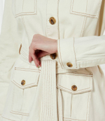 Джинсовая куртка NAOMI SAHARIANA Marciano Guess - кремовый(5GGL04 7297A)