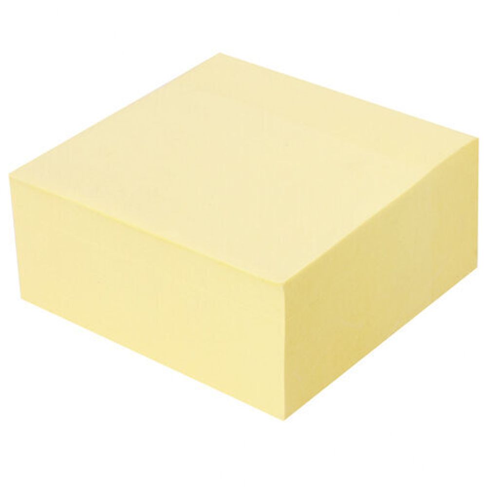 Блок самоклеящийся (стикеры) STAFF STANDARD, ПАСТЕЛЬНЫЙ 76х76 мм, желтый, 400 листов, 116586