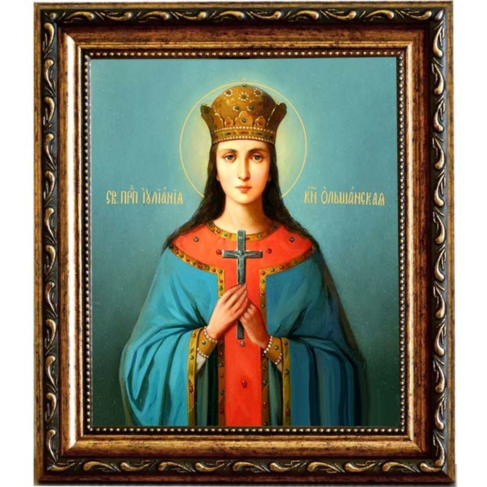 Иулиания (Ульяна) Ольшанская, Печерская праведная. Икона на холсте.