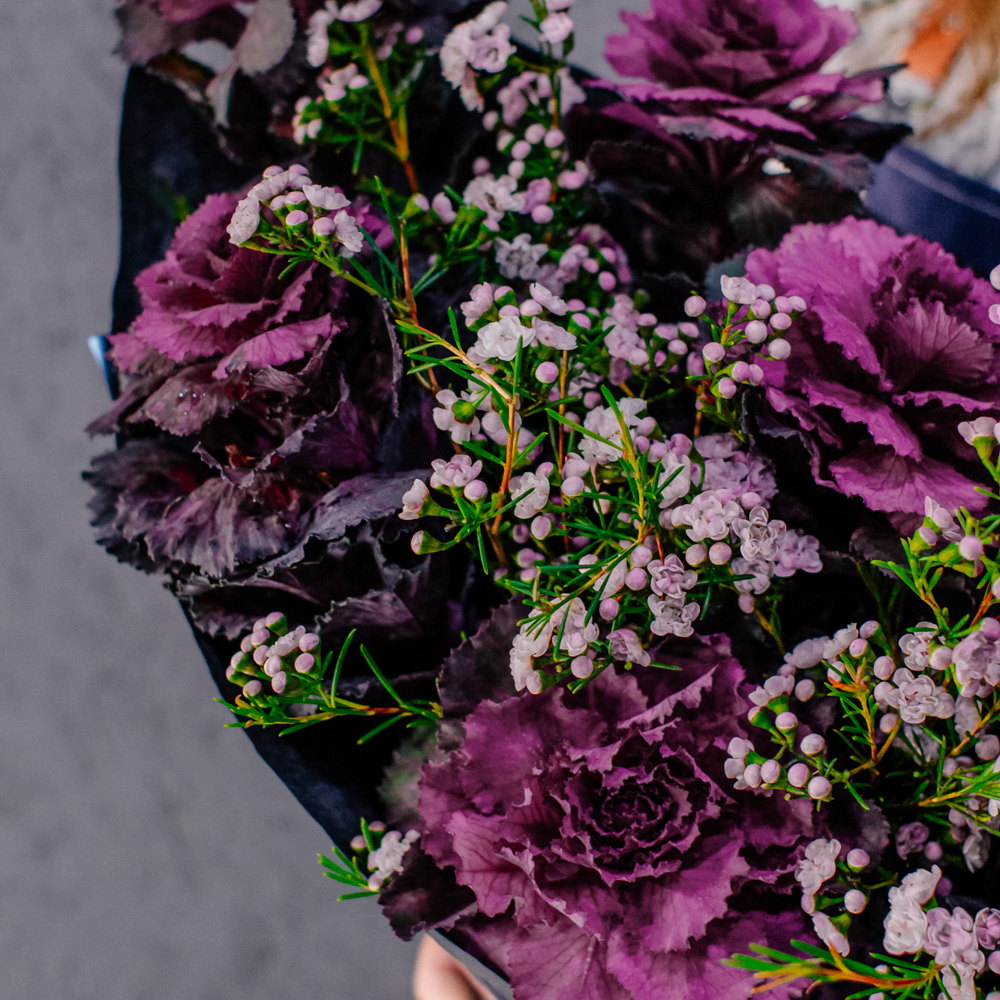 59. Загадочный дерзкий букет с брассикой