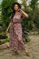 Платье Жара (бордовое) П13415-16М LT Collection