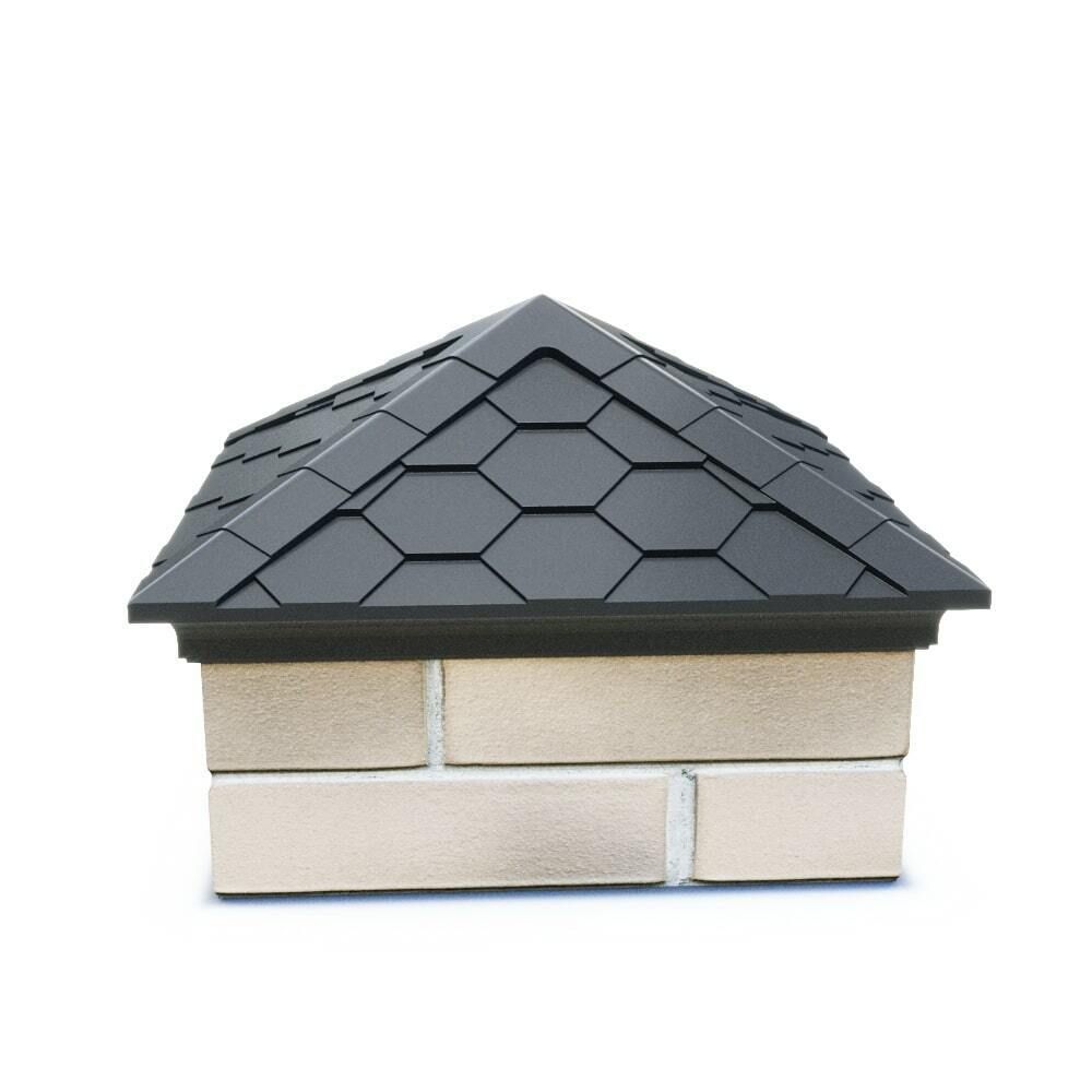 Колпак полимеркомпозитный Everest 390*390 (1,5 кирпича) серый