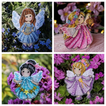 "Цветочная фея-D"-GUA187D(14) вышивка