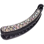 Заколка - банан для волос в пакете «PREMIUM», панадэро, цвет чёрный, 10см