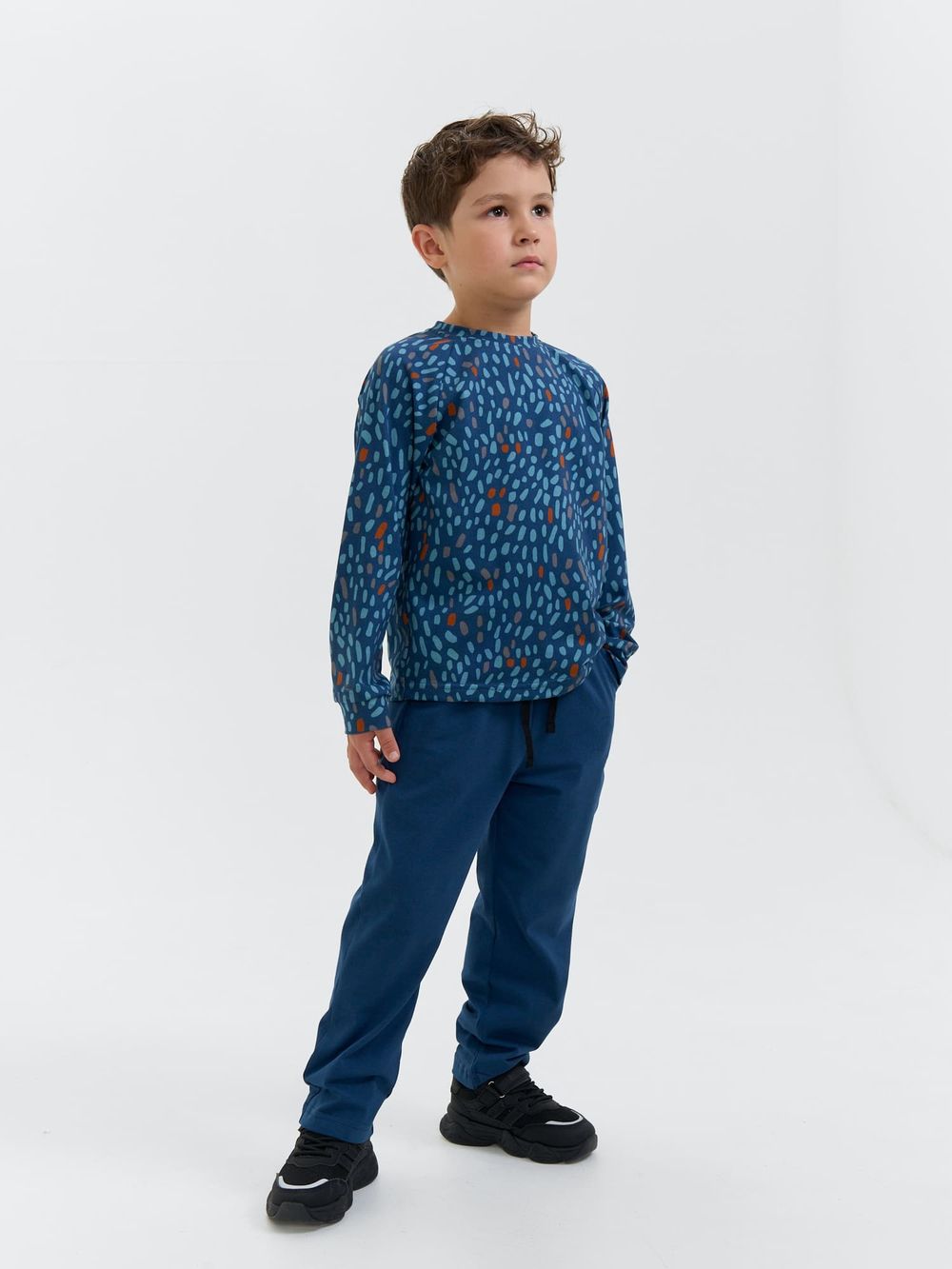 Лонгслив оверсайз "Синий Бэмби"