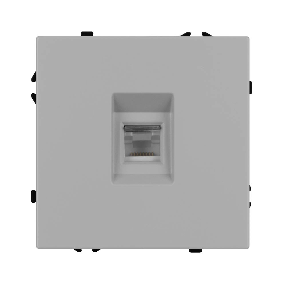 Механизм телефонной розетки SCT-NOBE-MTL1-SFPL-IS (RJ-11, 4C) (Arlight, Никель) 061893