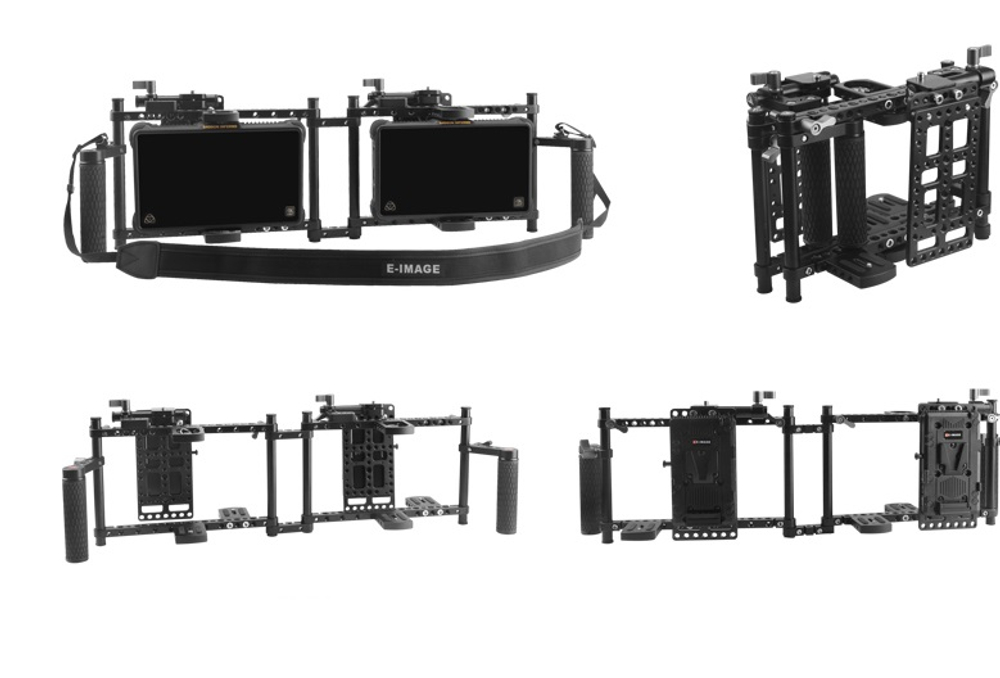 E-IMAGE Q100 TWIN Director's monitor cage. Клетка для монитора двойная