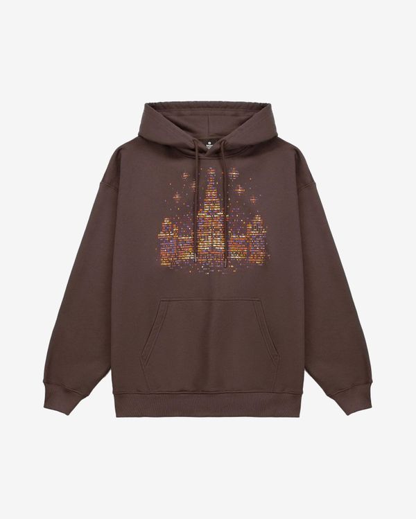 Худи «Культурный код Москвы» МГУ коричневый - фото 1