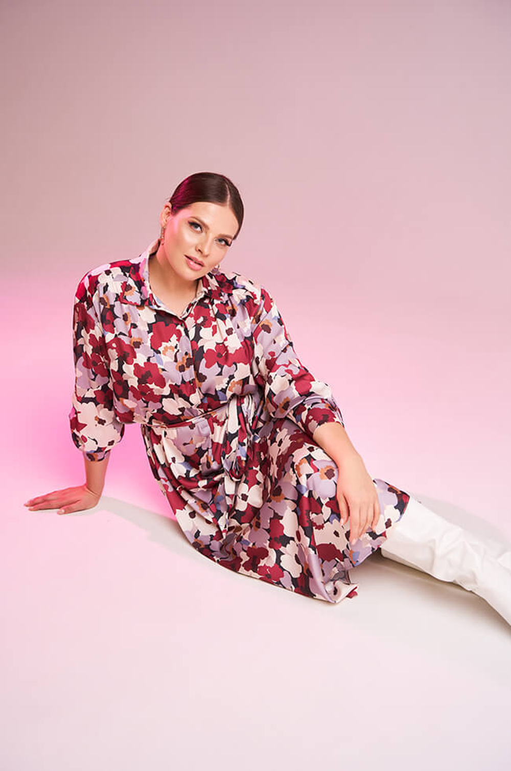 51414 Платье женское (цветочный принт)