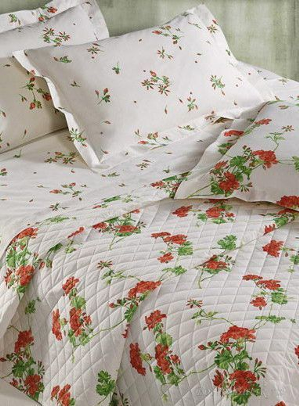 Постельное белье 2 спальное евро макси Mirabello Gerani оранжевое