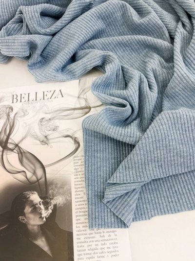 ПЫЛЬНО-ГОЛУБОЙ - Трикотаж ЛАПША (ОЗ66)