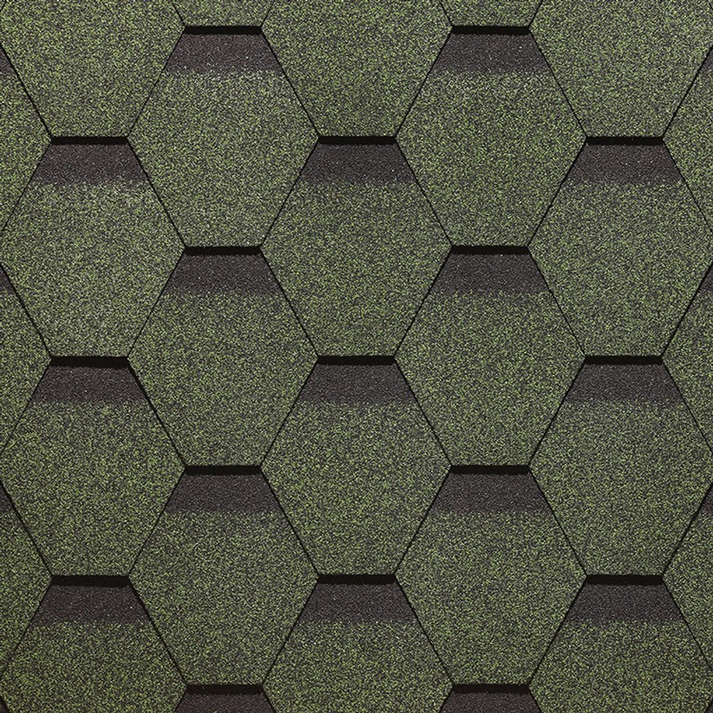 Черепица гибкая Docke PIE Standard Сота зеленая