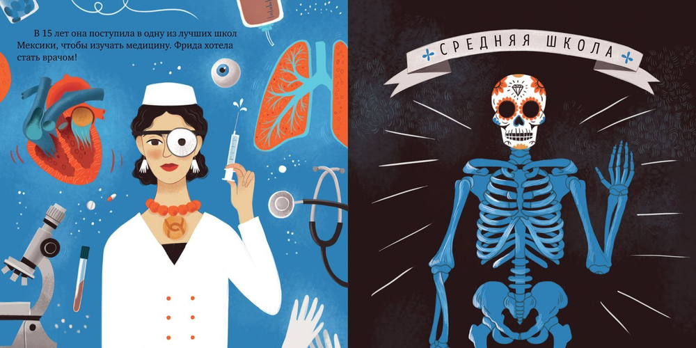 Вдохновляющие истории. Фрида Кало. История про художницу, которая нарисовала себя и свою жизнь