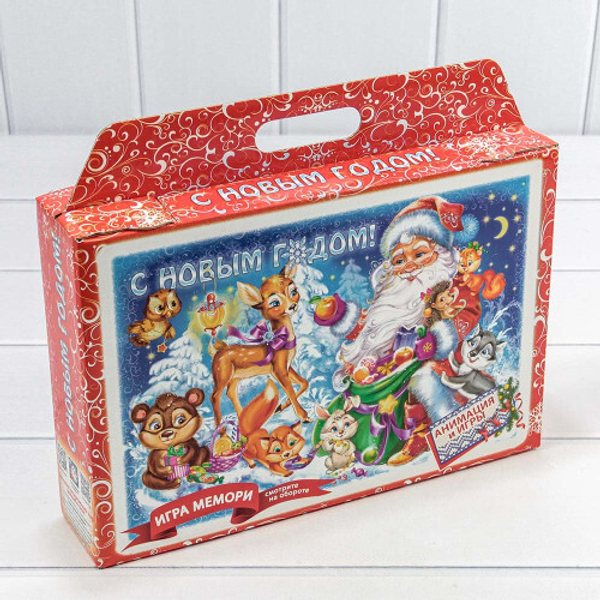 
          Коробка 31 х 27 х 6.5 см "Мешок подарков" Складная (Красный)