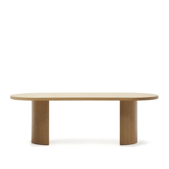 Стол Nealy с дубовым шпоном в натуральной отделке, 240 x 100 см