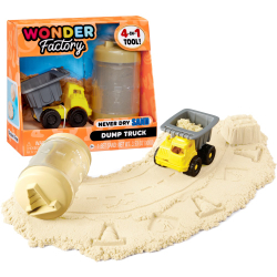 MGA Wonder Factory - Строительная машина + светло-коричневый песок Never Dry Sand 532897